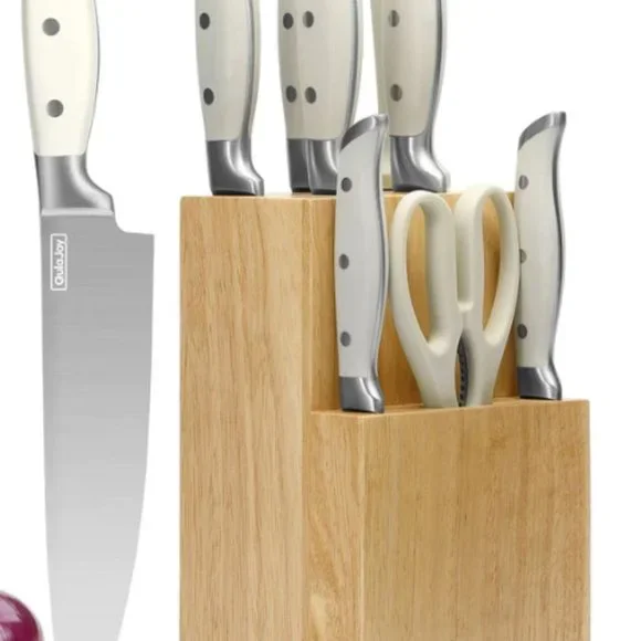 Qulajoy White 9PCS Knife White Set